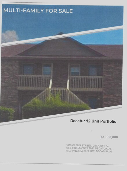 3-Quadplexs, 12 units, Decatur, Al. portefeuille de 3 propriétés à vendre sur LoopNet.ca - Photo du bâtiment - Image 1 de 4