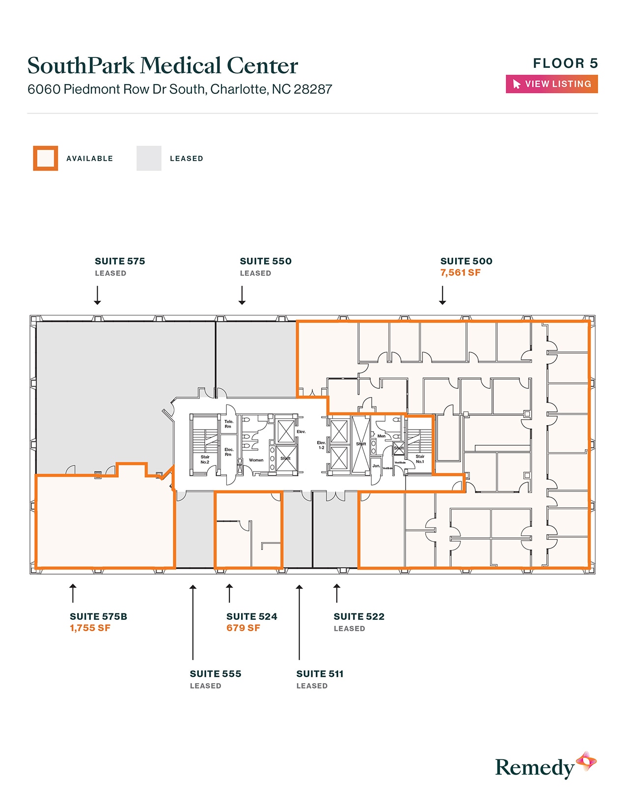 6060 Piedmont Row Dr S, Charlotte, NC à louer Plan d’étage- Image 1 de 1