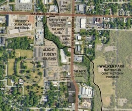 1153 S School Ave, Fayetteville, AR for lease Aerial- Image 2 of 3