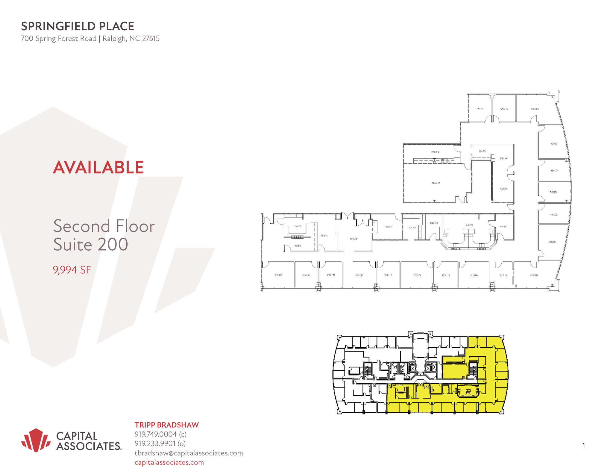 700 Spring Forest Rd, Raleigh, NC à louer Plan d  tage- Image 1 de 1