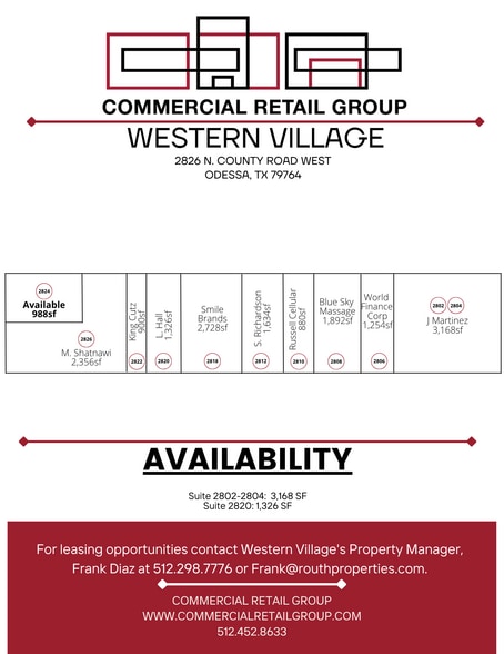 2802-2826 County Rd W, Odessa, TX for lease - Site Plan - Image 3 of 7