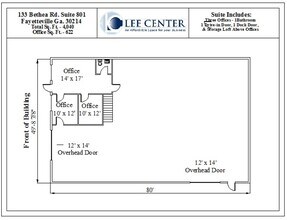 133 Bethea Rd, Fayetteville, GA à louer Plan d’étage- Image 2 de 4