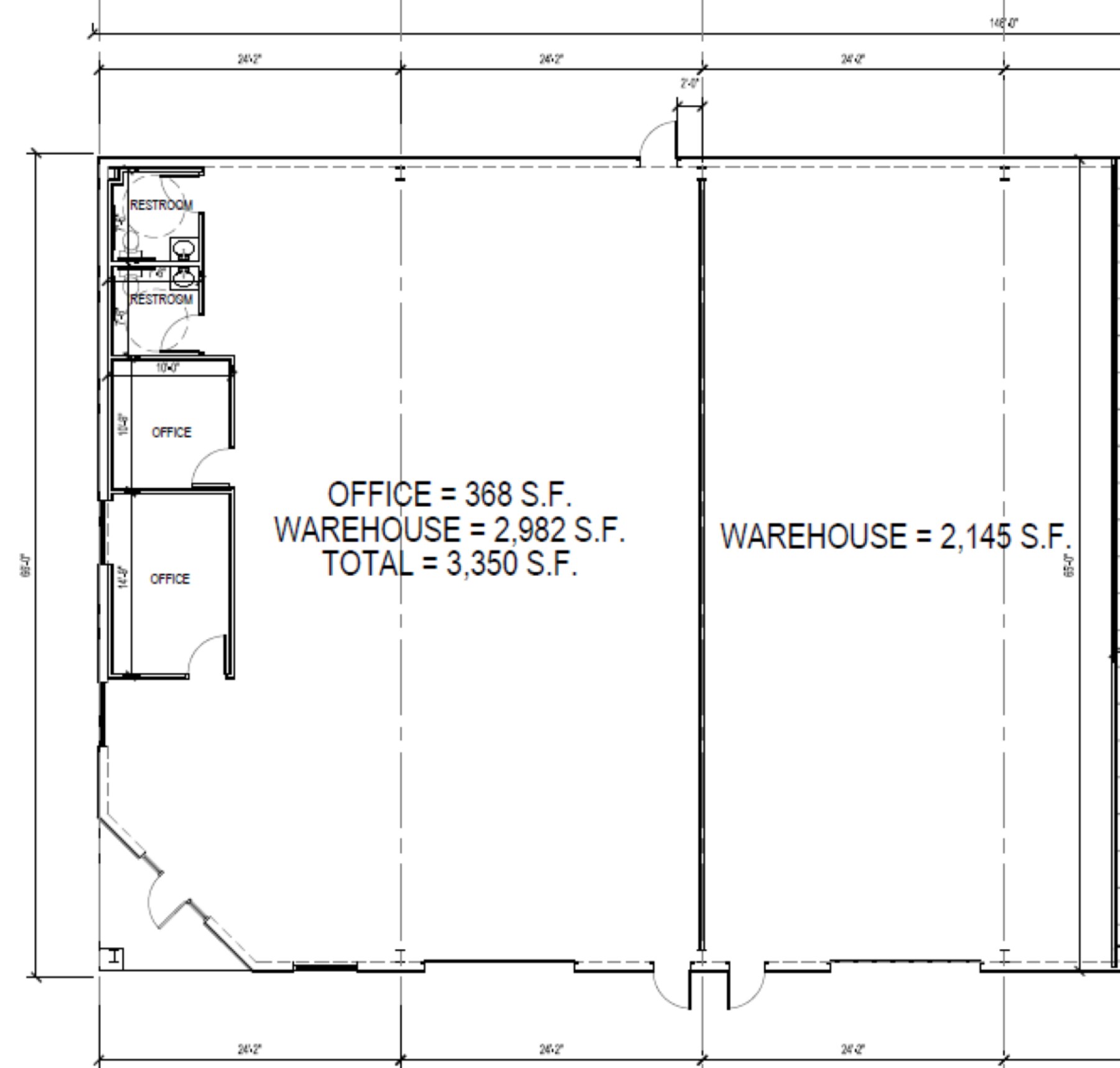 41212 Park 290 Dr, Waller, TX à louer Plan d’étage- Image 1 de 1