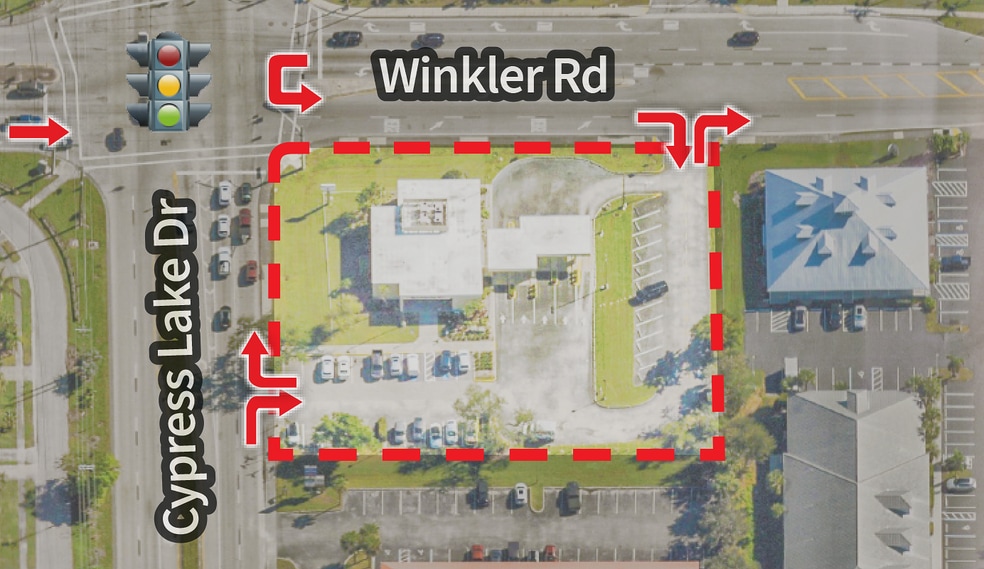 8681 Cypress Lake Dr, Fort Myers, FL for sale - Aerial - Image 2 of 4