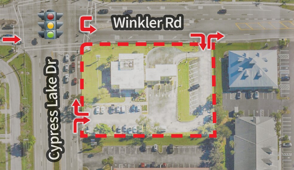 8681 Cypress Lake Dr, Fort Myers, FL à vendre - Aérien - Image 2 de 4