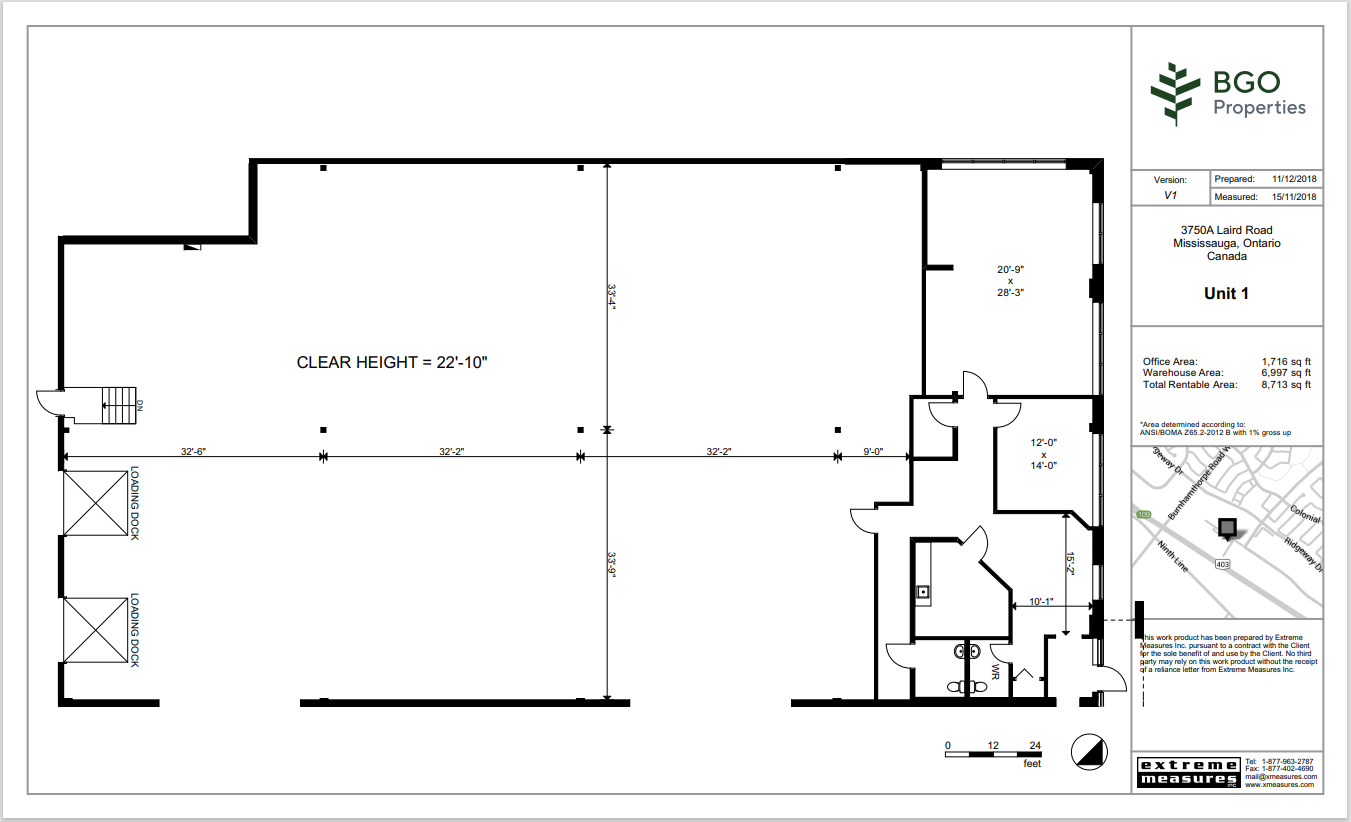 3750A Laird Rd, Mississauga, ON for lease Floor Plan- Image 1 of 1