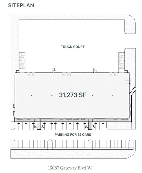 13687 Gateway Blvd W, El Paso, TX à louer - Plan de site - Image 2 de 3