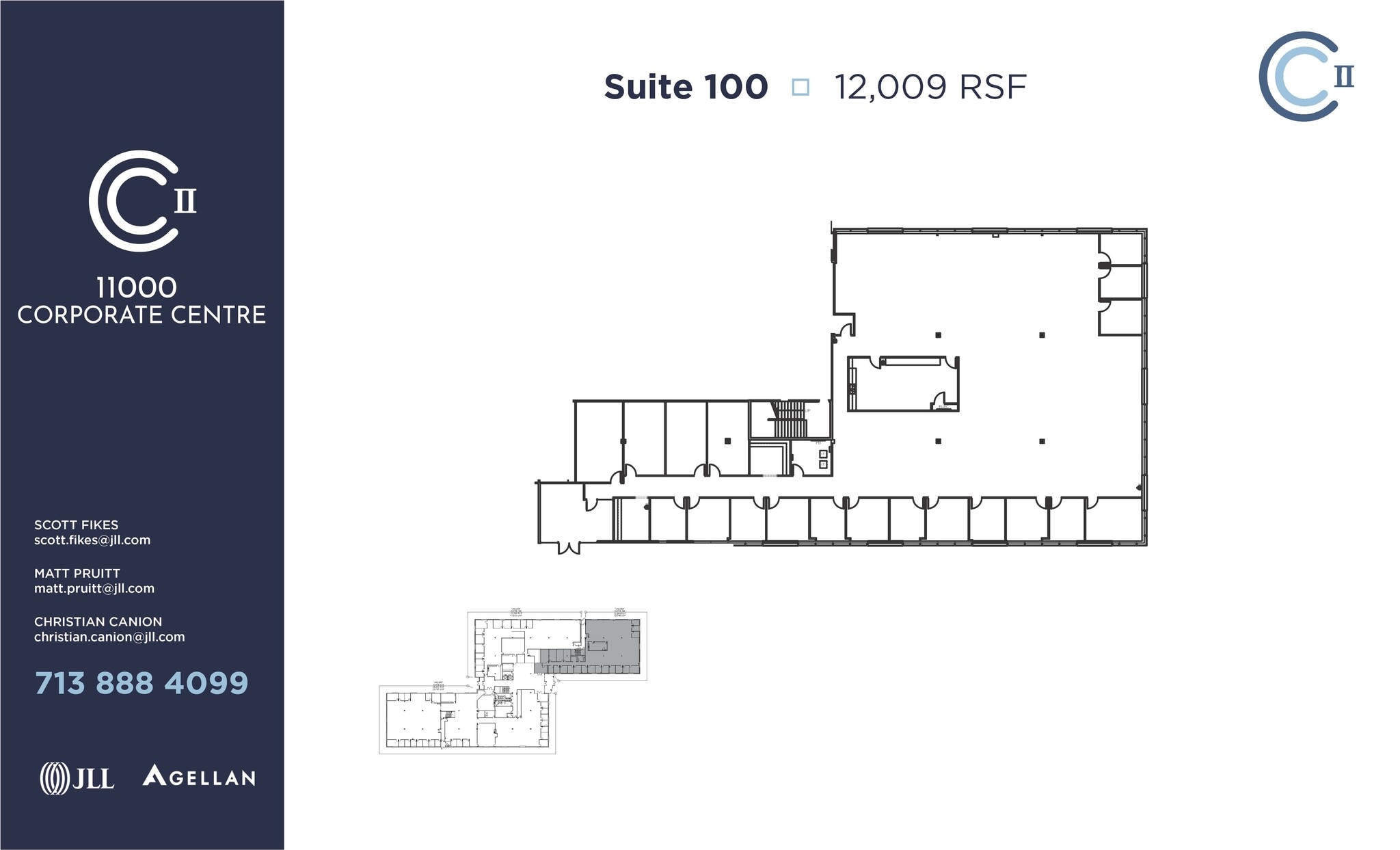 11000 Corporate Centre Dr, Houston, TX for lease Floor Plan- Image 1 of 2