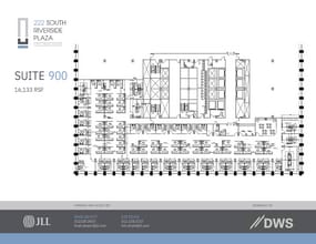 222 S Riverside Plz, Chicago, IL à louer Plan d’étage- Image 2 de 2