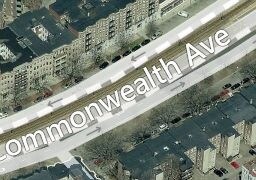 1101-1113 Commonwealth Ave, Boston, MA - AERIAL  map view