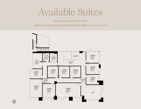 1482 E Williams Field Rd, Gilbert, AZ à louer Plan d’étage- Image 1 de 1