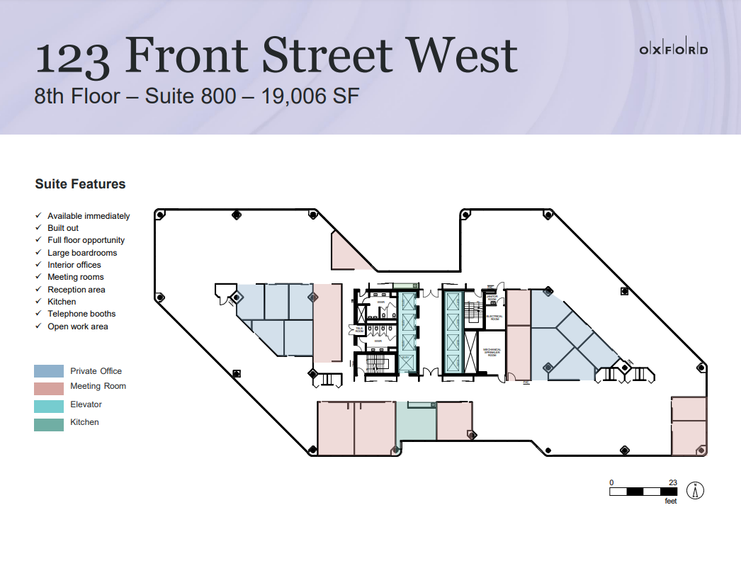 123 Front St W, Toronto, ON for lease Floor Plan- Image 1 of 1