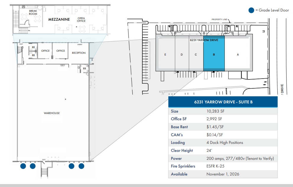 6231 Yarrow Dr, Carlsbad, CA for lease Floor Plan- Image 1 of 1