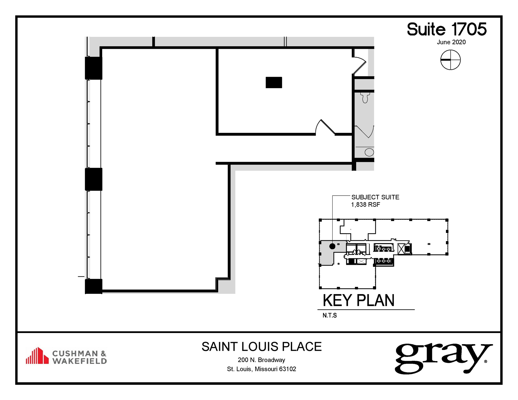200 N Broadway, Saint Louis, MO for lease Floor Plan- Image 1 of 1
