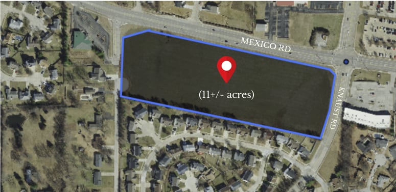 Mexico Rd, O'Fallon, MO for sale Aerial- Image 1 of 2