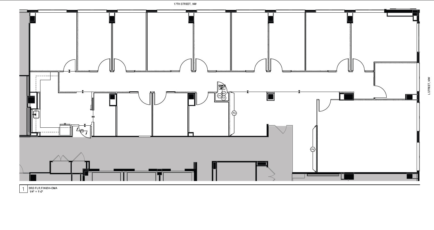 1100 17th St NW, Washington, DC for lease Floor Plan- Image 1 of 4