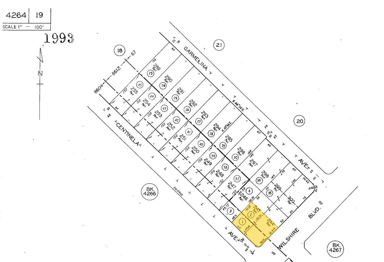 12433 Wilshire Blvd, Los Angeles, CA à louer Plan cadastral- Image 1 de 4