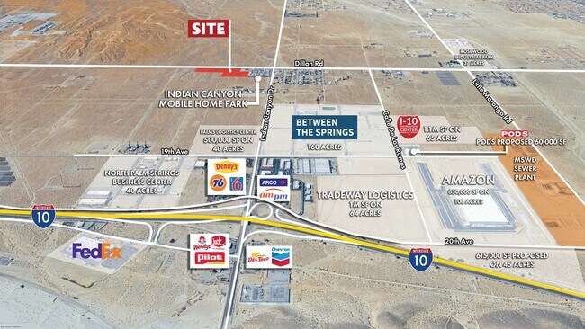 Plus de détails pour Dillon Rd, West Of Indian Ave Rd, Palm Springs, CA - Terrain à vendre