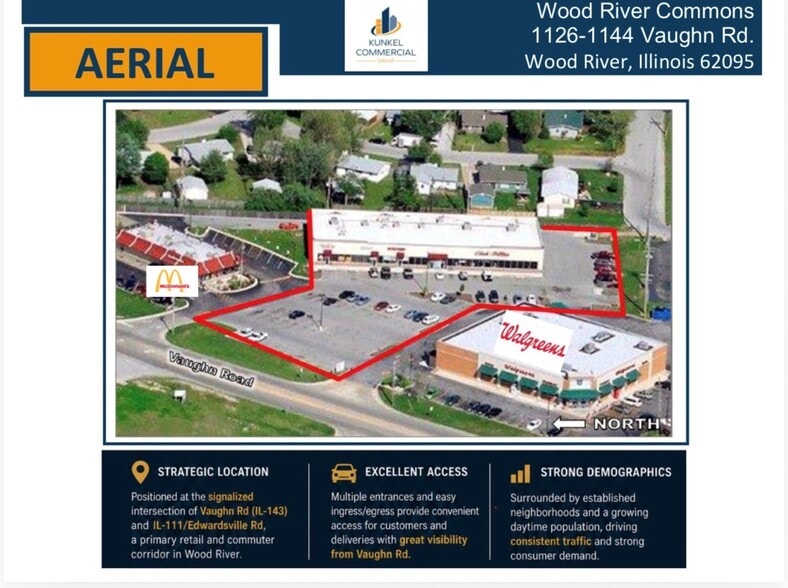 1126-1144 Vaughn Rd, Wood River, IL for sale - Building Photo - Image 2 of 8