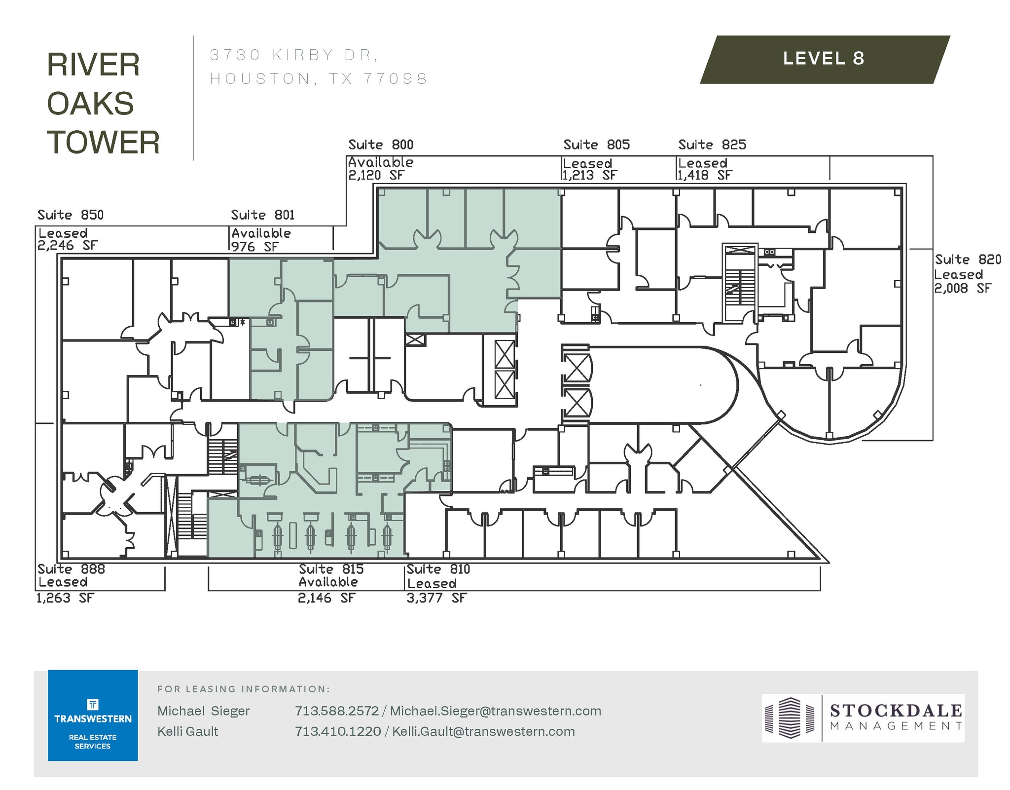 3730 Kirby Dr, Houston, TX à louer Plan d’étage- Image 1 de 1