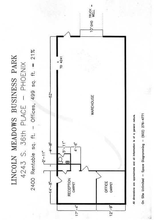 4208-4248 S 36th Pl, Phoenix, AZ for lease Floor Plan- Image 1 of 1