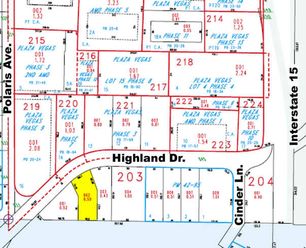 3680 Highland Dr, Las Vegas, NV à louer - Plan cadastral - Image 2 de 6