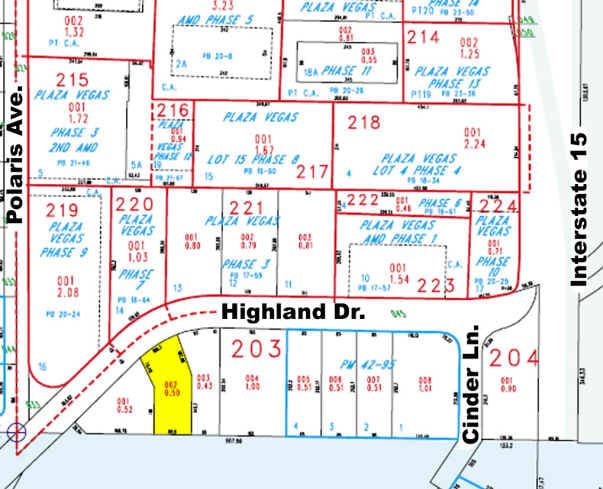 3680 Highland Dr, Las Vegas, NV for lease - Plat Map - Image 2 of 6