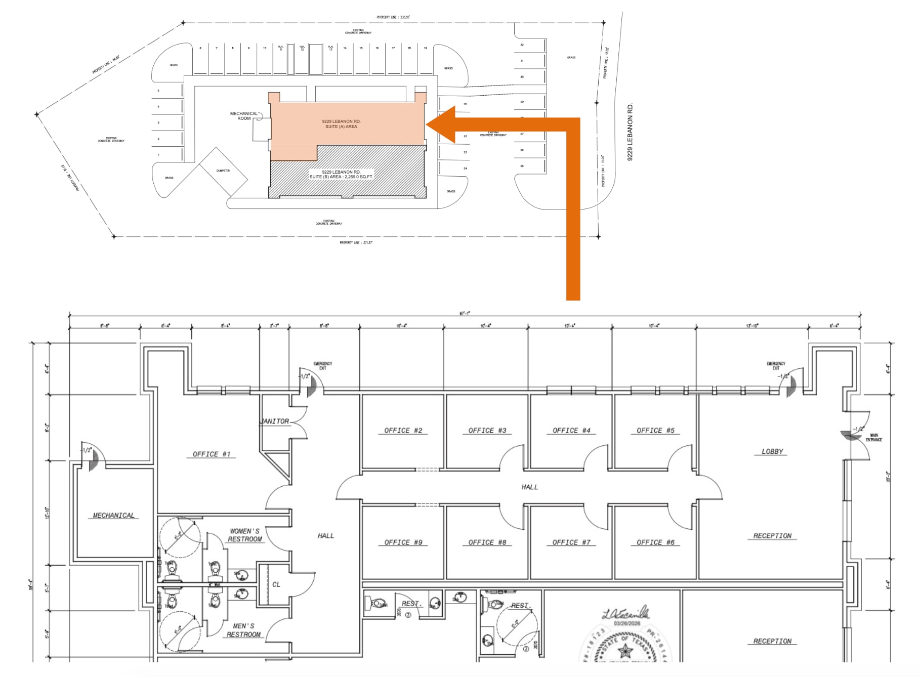 9229 Lebanon Rd, Frisco, TX for lease Floor Plan- Image 1 of 10