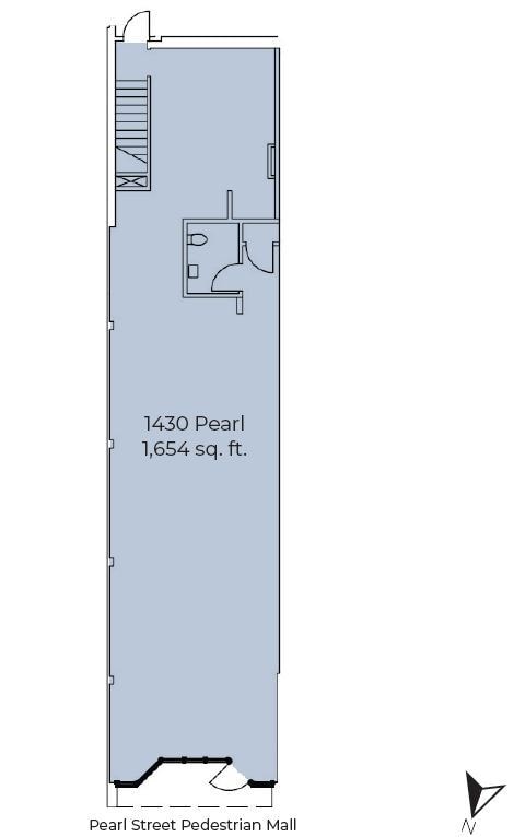 1426 Pearl St, Boulder, CO à louer Plan d’étage- Image 1 de 3