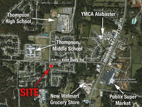 1614 Kent Dairy Rd, Alabaster, AL for lease Map- Image 2 of 2