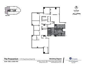 1170 Peachtree St, Atlanta, GA for lease Floor Plan- Image 1 of 1