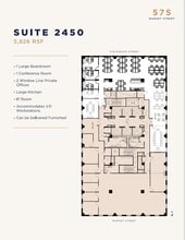 575 Market St, San Francisco, CA for lease Floor Plan- Image 1 of 1