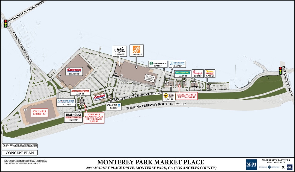 2000 Market Place Dr, Monterey Park, CA à louer - Plan de site - Image 2 de 15