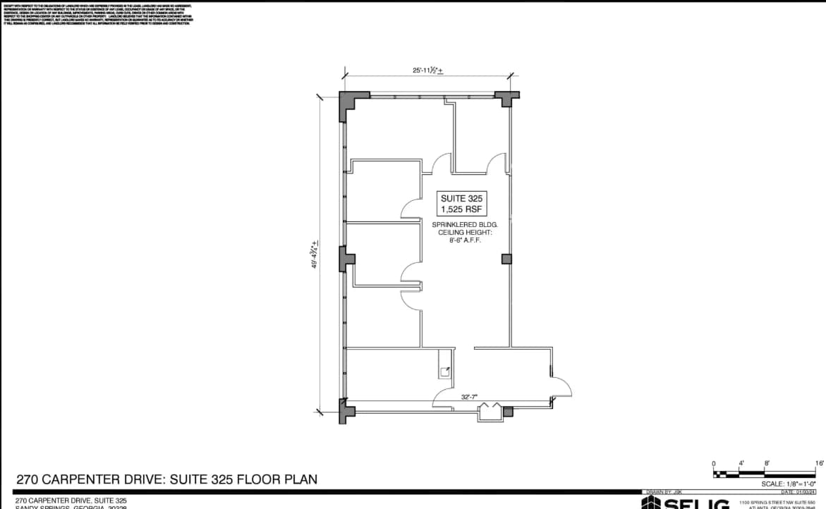 270 Carpenter Dr NE, Sandy Springs, GA for lease Floor Plan- Image 1 of 1
