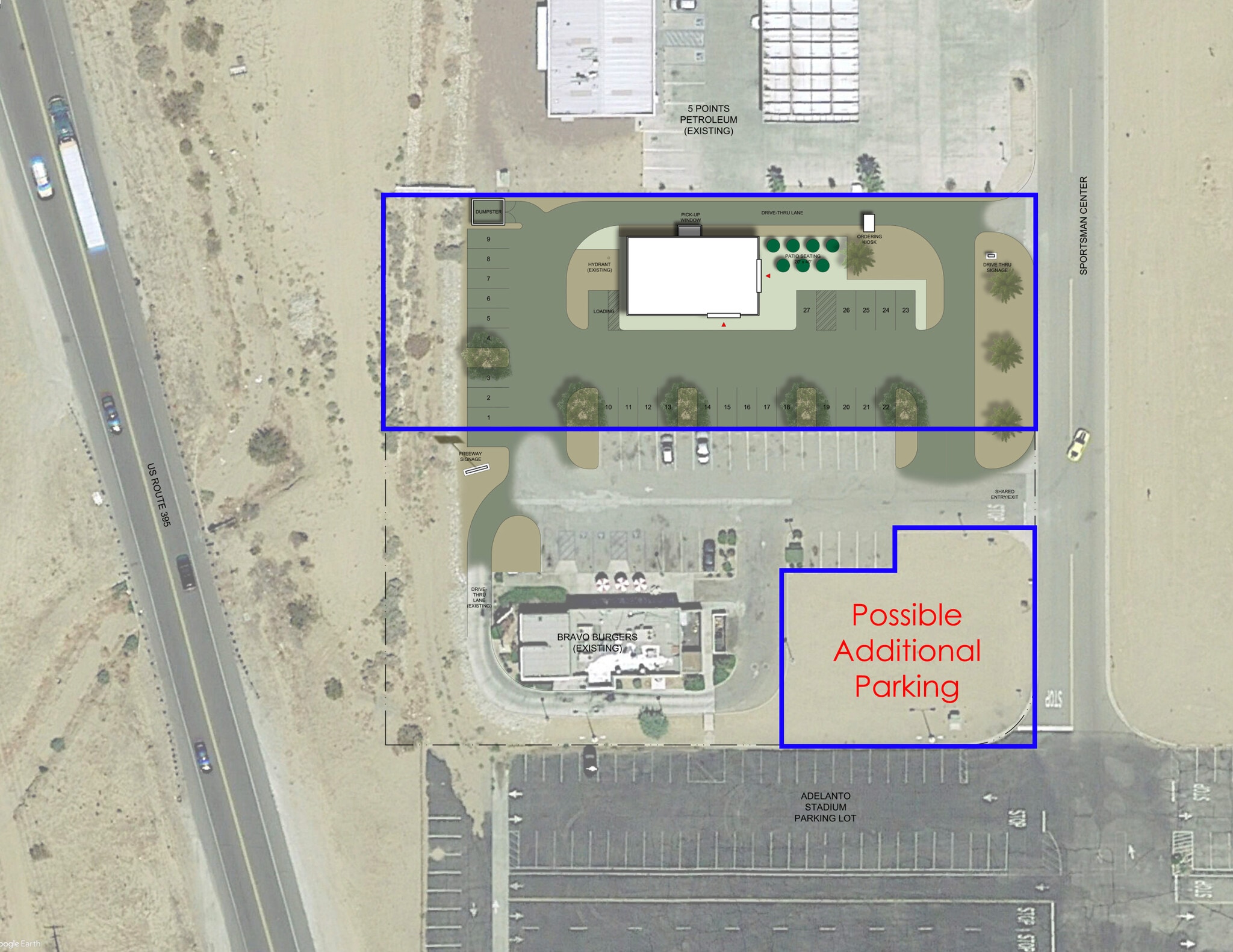 16880 Sportsman Ctr, Adelanto, CA à louer Aérien- Image 1 de 8