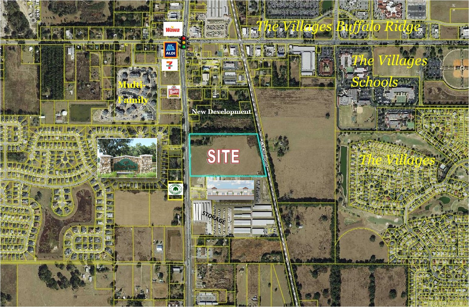 11425 N US Highway 301, Oxford, FL for sale Aerial- Image 1 of 11