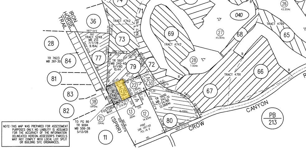 3420 Fostoria Way, Danville, CA for lease - Plat Map - Image 2 of 2