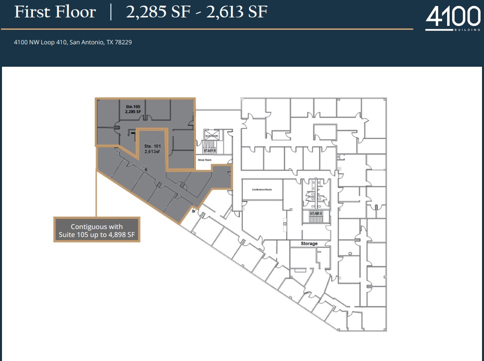 4100 NW Loop 410, San Antonio, TX à louer Plan d’étage- Image 1 de 1