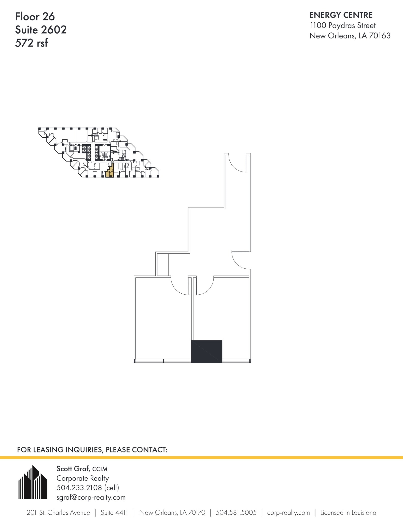 1100 Poydras St, New Orleans, LA for lease Site Plan- Image 1 of 1