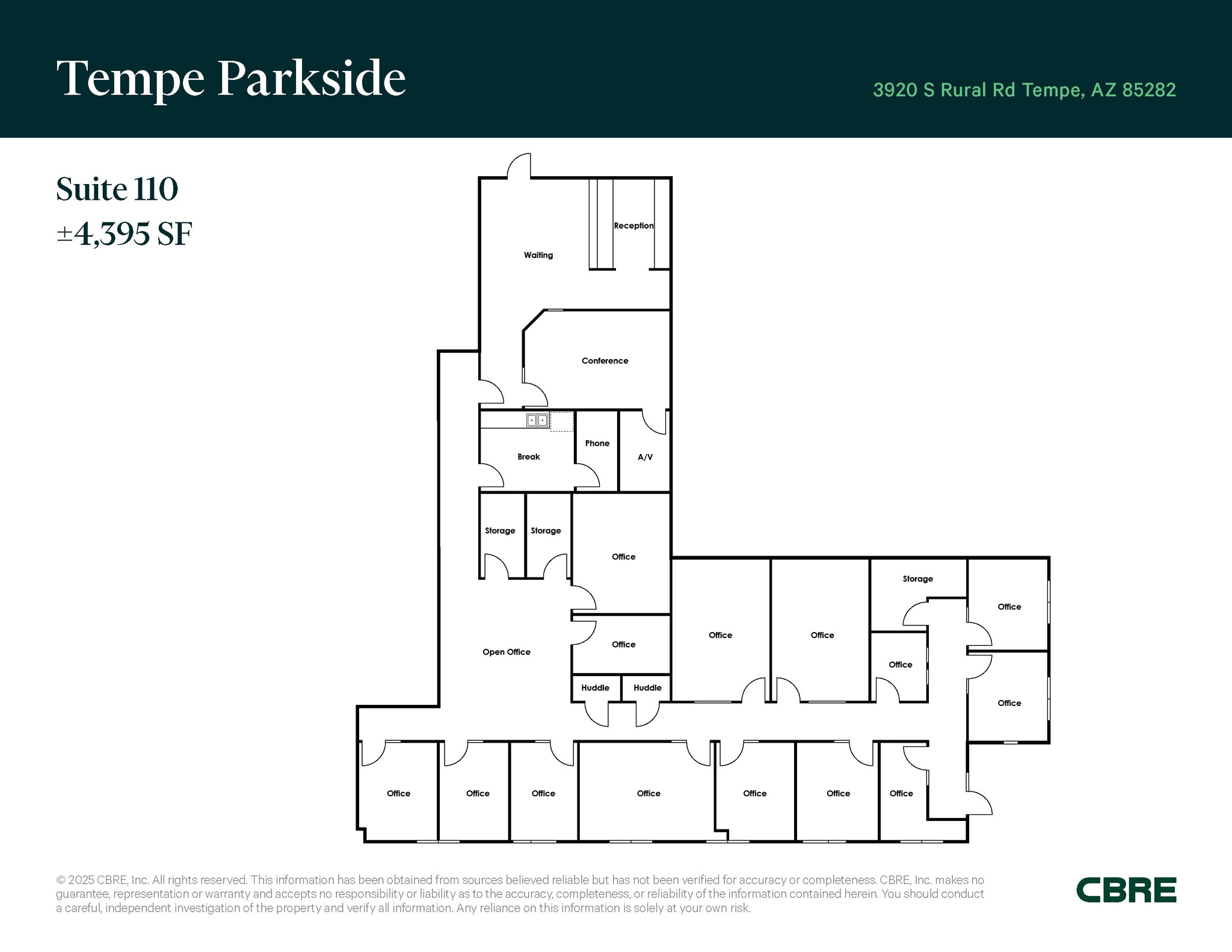 3920 S Rural Rd, Tempe, AZ for sale Floor Plan- Image 1 of 5