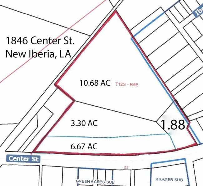 Plus de détails pour 1846 Center St, New Iberia, LA - Terrain à vendre