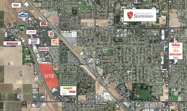 2630 W Tuolumne Rd, Turlock, CA - AERIAL map view