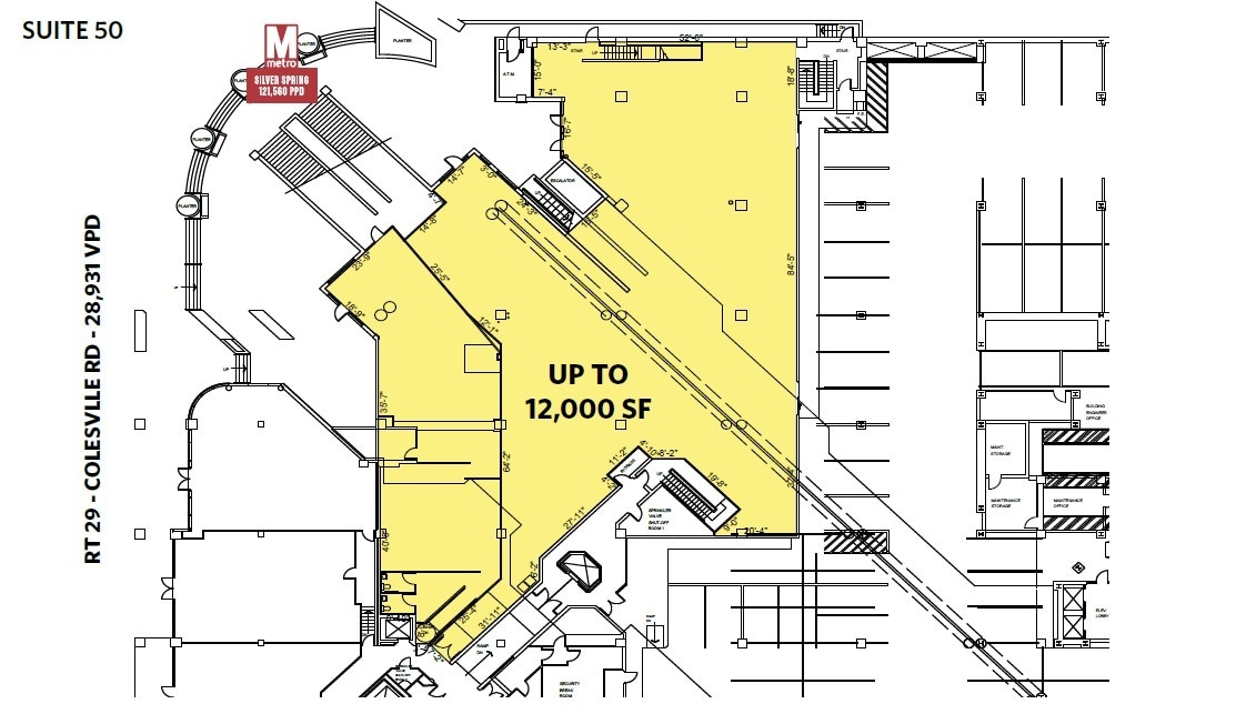 8405 Colesville Rd, Silver Spring, MD à louer Plan d’étage- Image 1 de 1