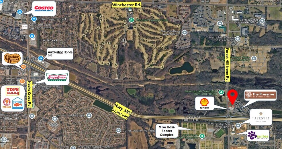 Forest Hill Irene Road, Memphis, TN à vendre - Photo du bâtiment - Image 2 de 5