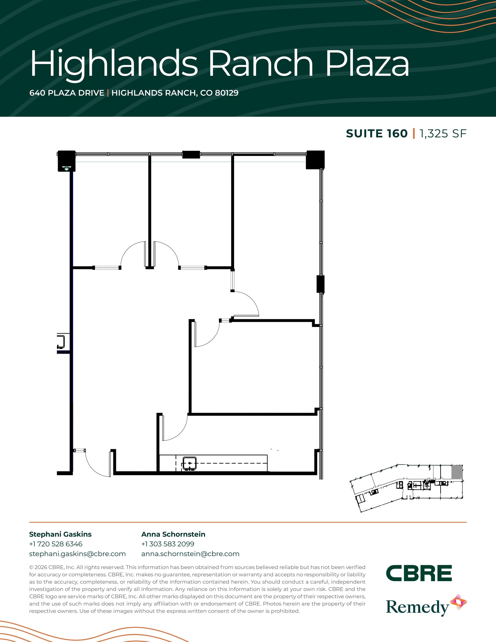 630 Plaza Dr, Highlands Ranch, CO for lease Floor Plan- Image 1 of 12