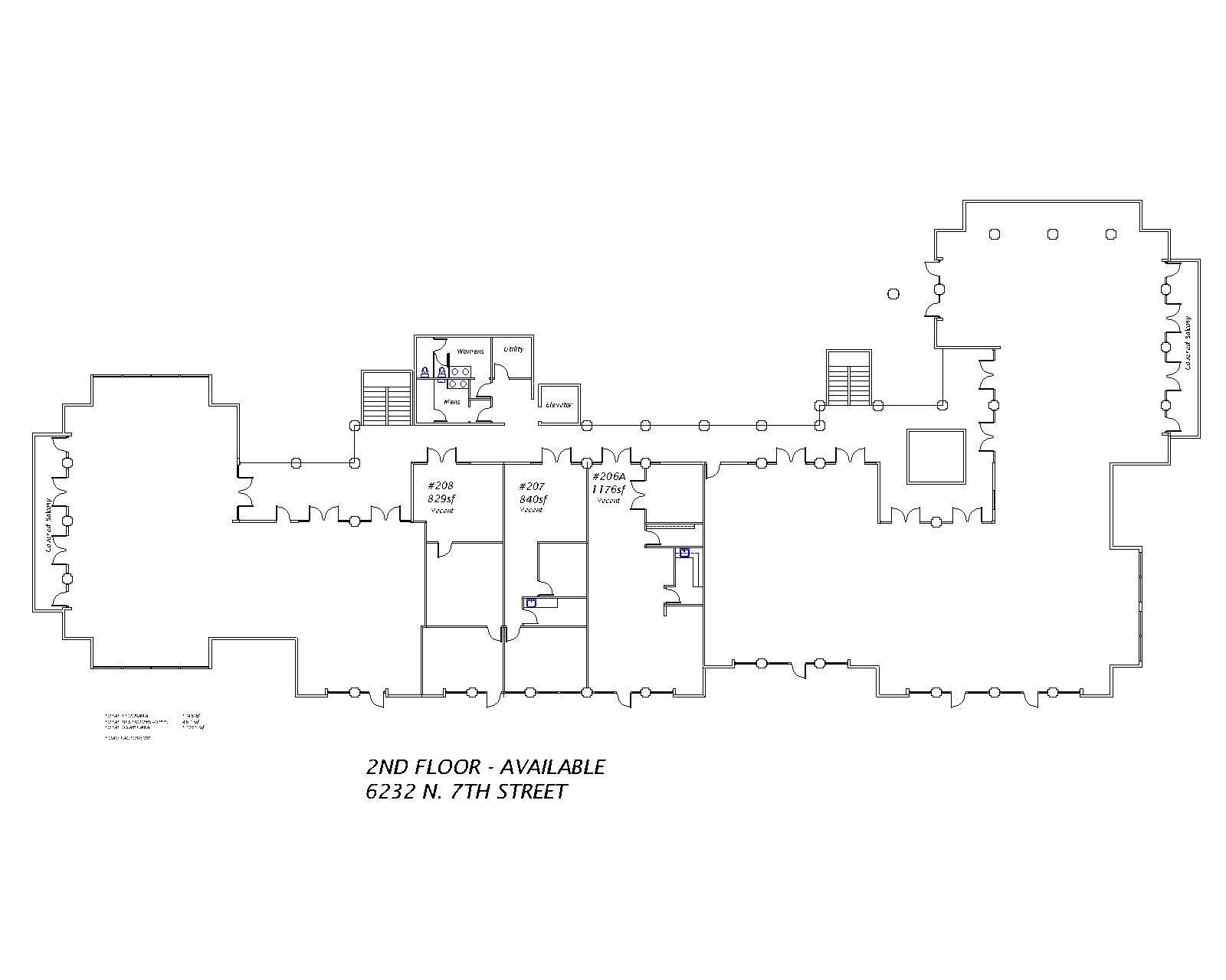 6232 N 7th St, Phoenix, AZ à louer Plan de site- Image 1 de 2