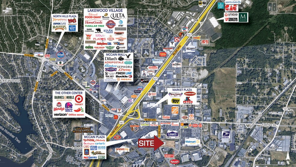 4261 Stockton Dr, North Little Rock, AR à louer - Aérien - Image 2 de 11