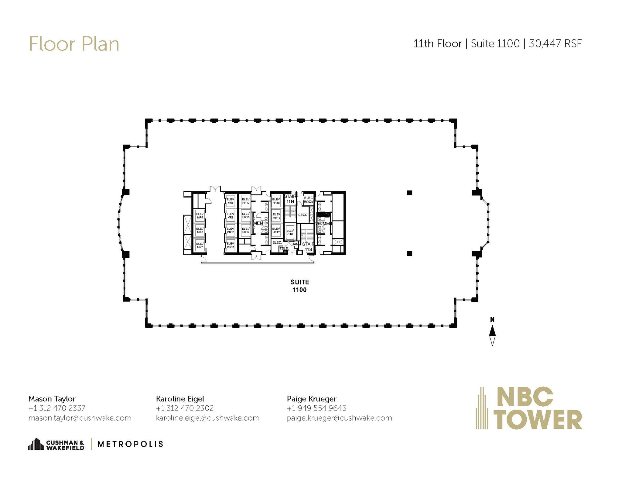 455 N Cityfront Plaza Dr, Chicago, IL for lease Floor Plan- Image 1 of 1