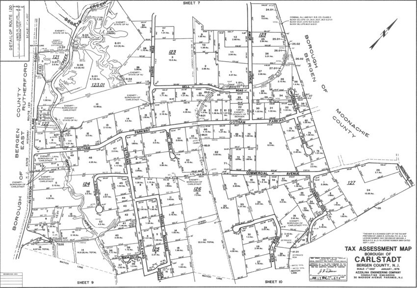 110 Amor Ave, Carlstadt, NJ à louer - Plan cadastral - Image 3 de 3