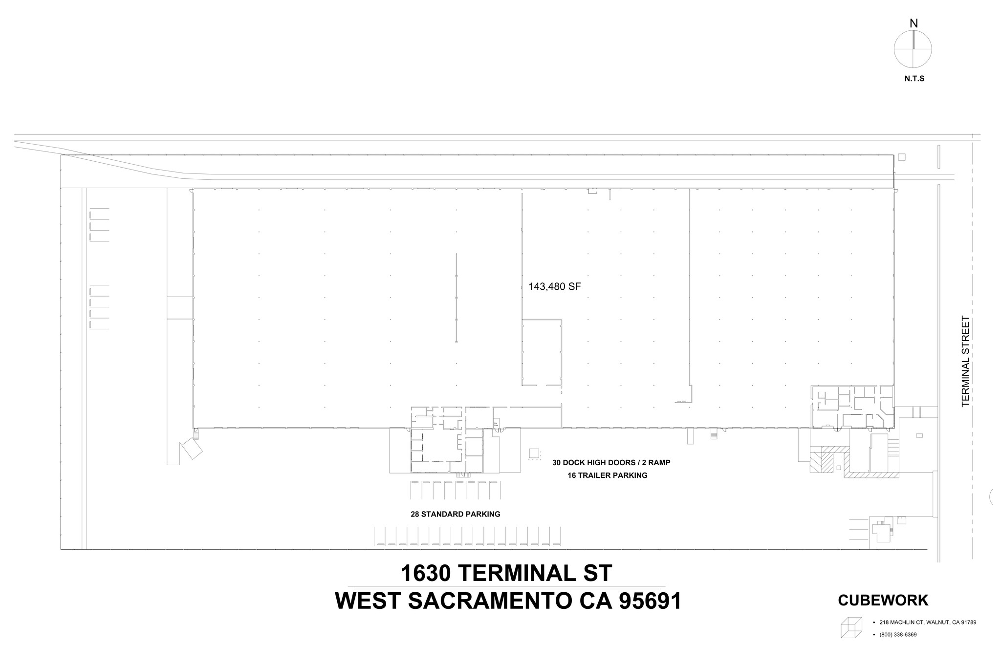 1630 Terminal St, West Sacramento, CA for lease Site Plan- Image 1 of 3